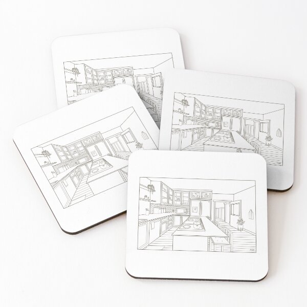 Item preview, Kitchen Vibes (Dark Line Art) designed and sold by joaquin-waqueen.