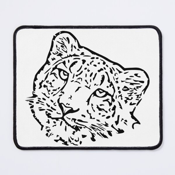 Item preview, Snow Leopard Artwork – Black Edition designed and sold by Typeglyphs.
