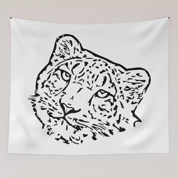 Item preview, Snow Leopard Artwork – Black Edition designed and sold by Typeglyphs.