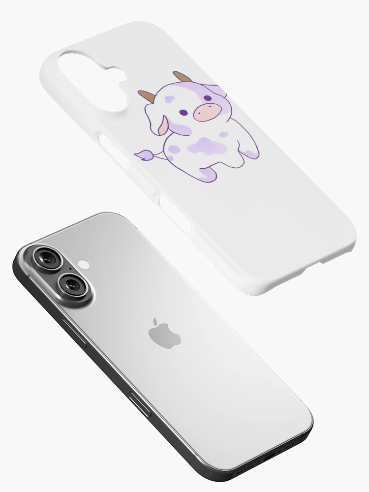 Thumbnail 2 of 4, iPhone Case, Purple Moo designed and sold by SpringrollSpite.