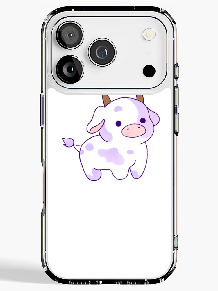 Thumbnail 1 of 5, iPhone Case, Purple Moo designed and sold by SpringrollSpite.