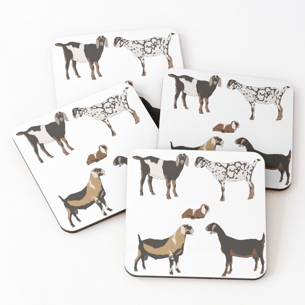 Item preview, Nubian Goats Pattern Transparent designed and sold by Ashley Gagnon.