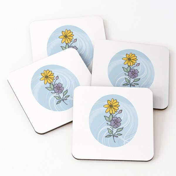 Item preview, Floral Pendant Cornflower Blue designed and sold by belle kroeger.