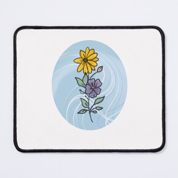 Item preview, Floral Pendant Cornflower Blue designed and sold by belle kroeger.