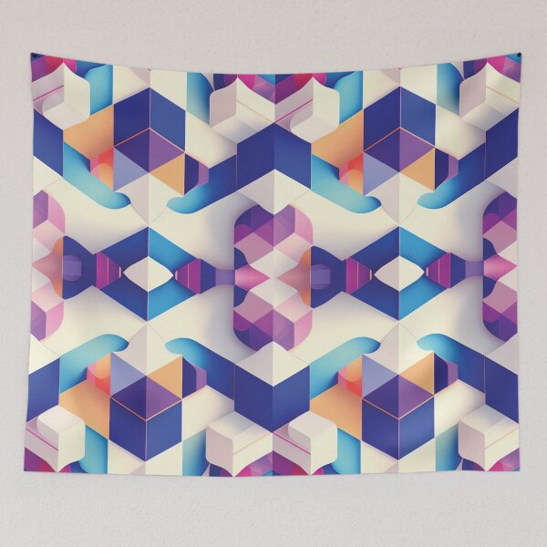 Item preview, Technology Geometric Cube Pattern designed and sold by Witsprings.