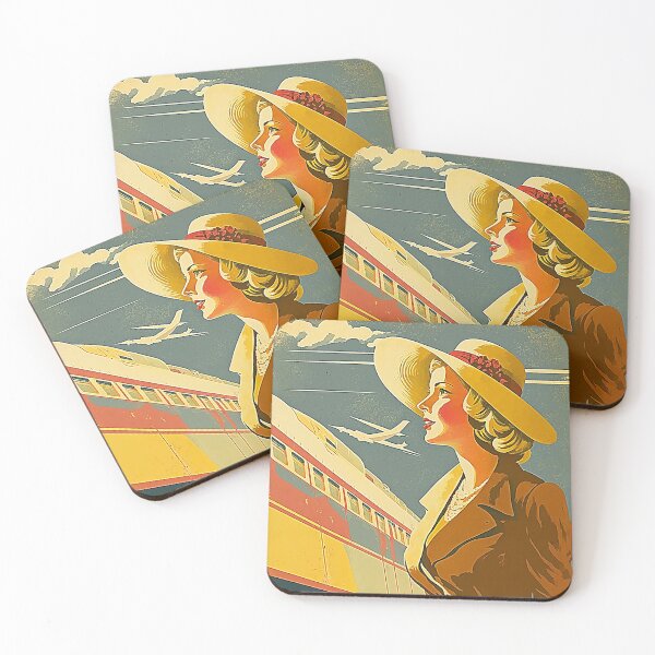 Item preview, Germany Woman Vintage Travel Art Poster designed and sold by OldTravelArt.