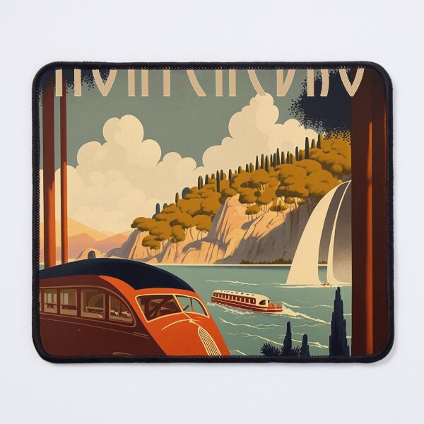 Item preview, Montenegro Vintage Travel Art Poster designed and sold by OldTravelArt.