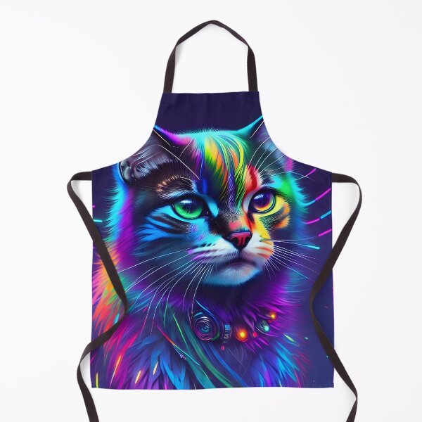 Item preview, Neon Cat - Modern Digital Art designed and sold by Ai-michiart.