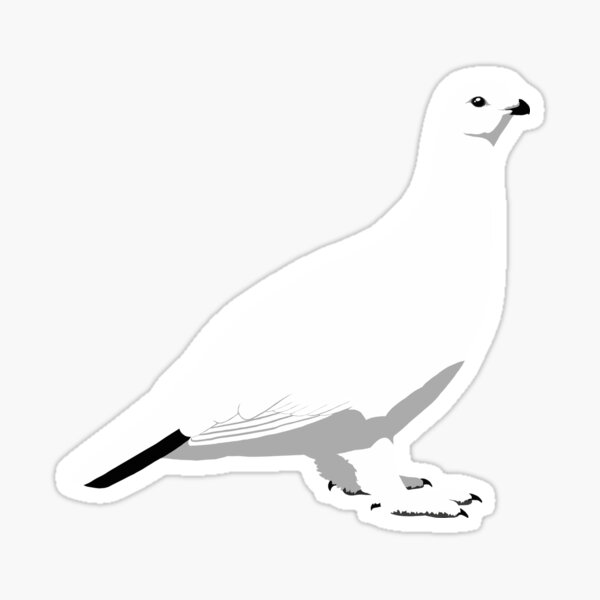 Willow Ptarmigan - winter Sticker
