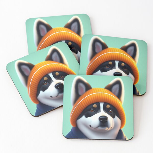 Item preview, AI Generated,  Cute Akita Inu with Cap  designed and sold by DominicAi.