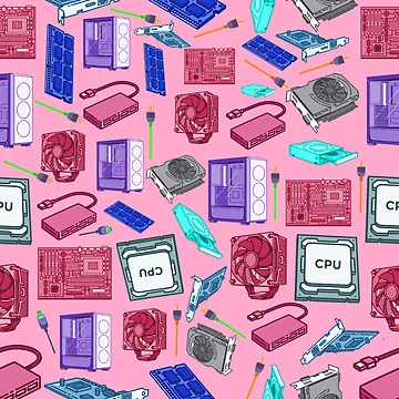 Artwork thumbnail, Futuristic Computer Based Pattern by Rechtop