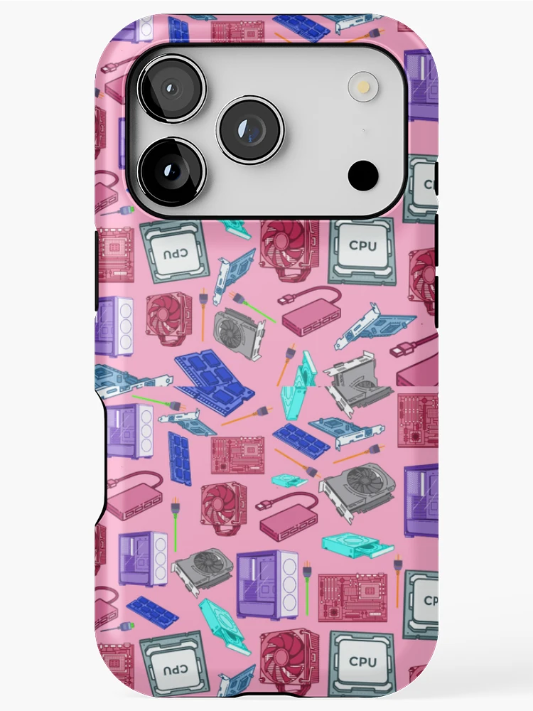Thumbnail 1 of 4, iPhone Case, Futuristic Computer Based Pattern designed and sold by Rechtop.