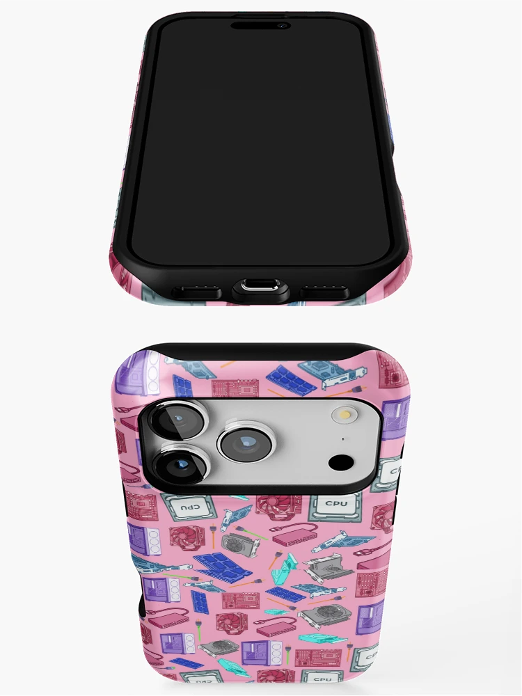 Thumbnail 3 of 4, iPhone Case, Futuristic Computer Based Pattern designed and sold by Rechtop.