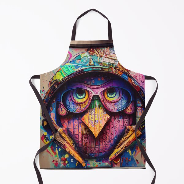 Item preview, a painting of a bird wearing a helmet designed and sold by DesignAtYO.