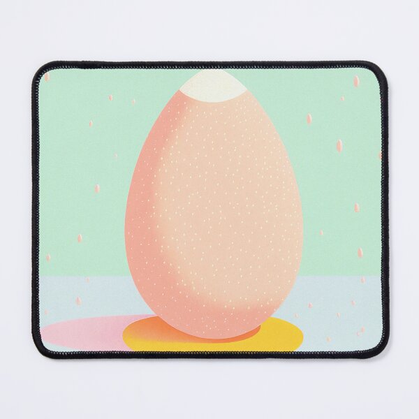 Item preview, Simple Egg Woodprint Art Vintage Pink Pastel Retro designed and sold by PinkNomad.