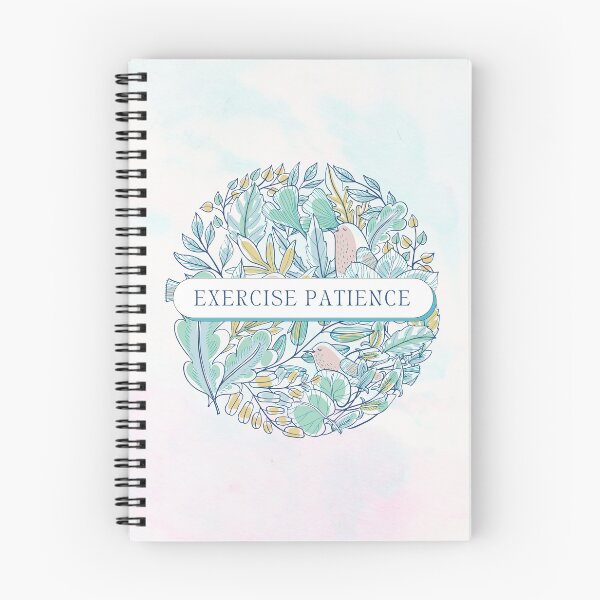 Item preview, Exercise Patience | 2023 Regional Convention | JW | Blue Flowers & Birds designed and sold by AdoptKM.