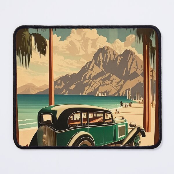 Item preview, Turkey Beach Vintage Travel Art Poster designed and sold by OldTravelArt.