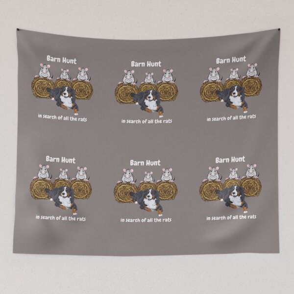 Item preview, Funny Barn Hunt - in search of all the rats with a Bernese Mountain Dog designed and sold by Just4doglovers.