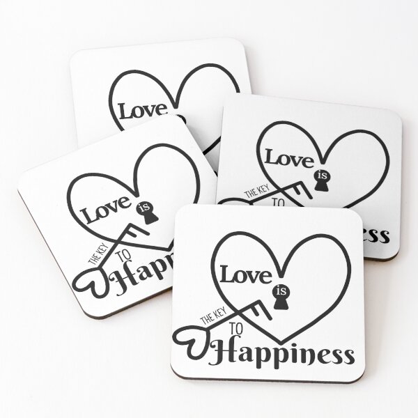 Item preview, Love Is The Key To Happiness. designed and sold by stylishdzign.