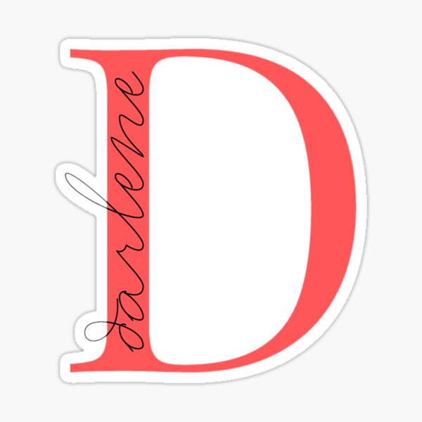 Letter D Name Stickers for Sale