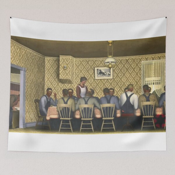 Item preview, Grant Wood Dinner for Molotilov. Fragment, the middle designed and sold by TeeARTHY.