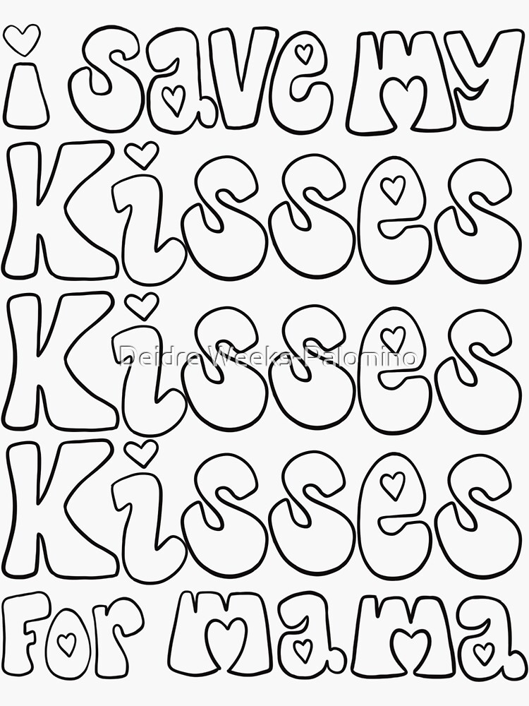 "PAINT ME Kisses" Sticker for Sale by DarkWingDeDe Redbubble