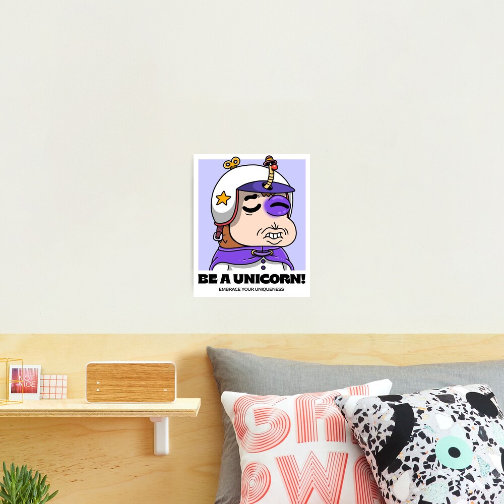 Be a unicorn! embrace your uniqueness v13 Photographic Print