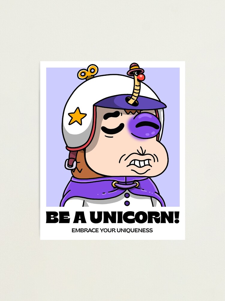 Alternate view of Be a unicorn! embrace your uniqueness v13 Photographic Print