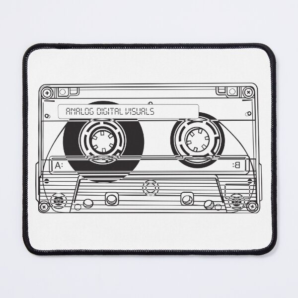 Item preview, Cassette Tape (Black Lines) Analog / Music  designed and sold by analogdigitalvz.