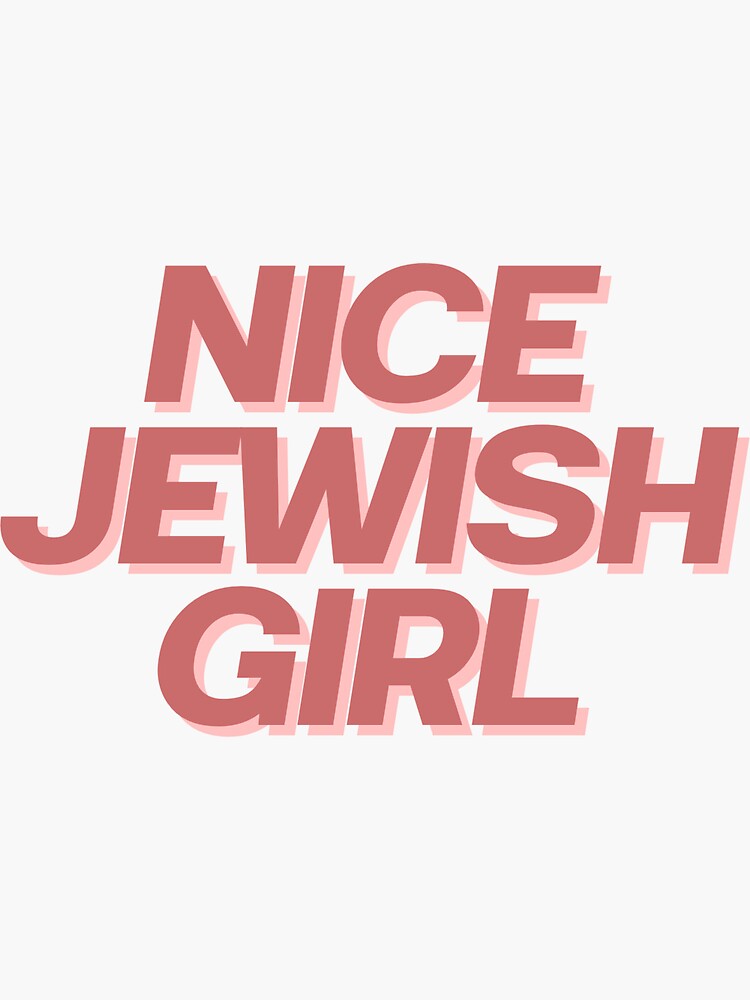 Thumbnail 3 of 3, Sticker, Nice Jewish Girl designed and sold by naomi-silver.