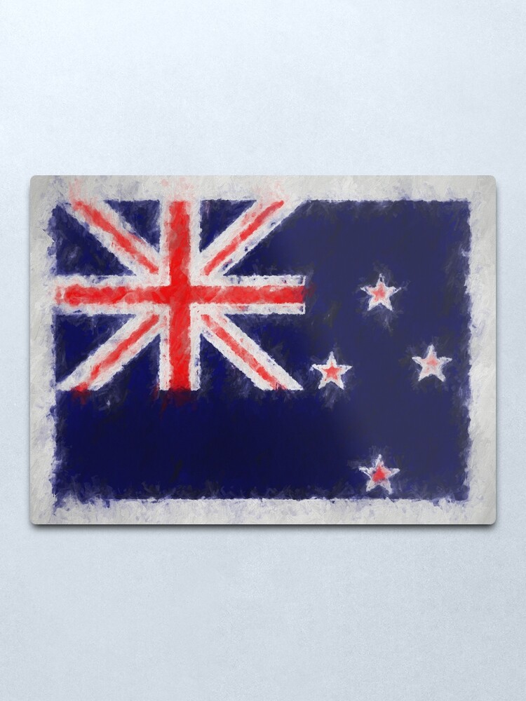 Alternate view of New Zealand Flag No. 66, Series 4 Metal Print