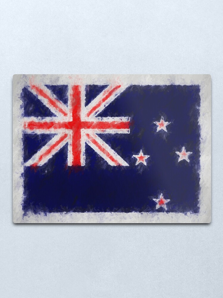 Alternate view of New Zealand Flag No. 66, Series 4 Metal Print