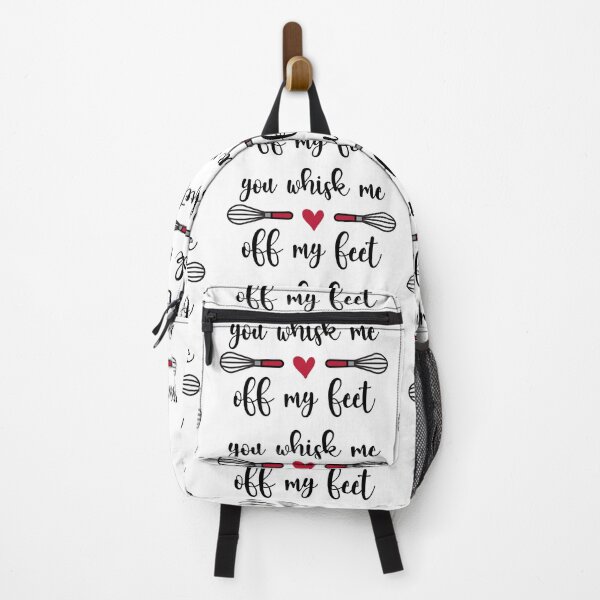 Item preview, You Whisk Me Off My Feet (black text) designed and sold by OlivDesignsCo.
