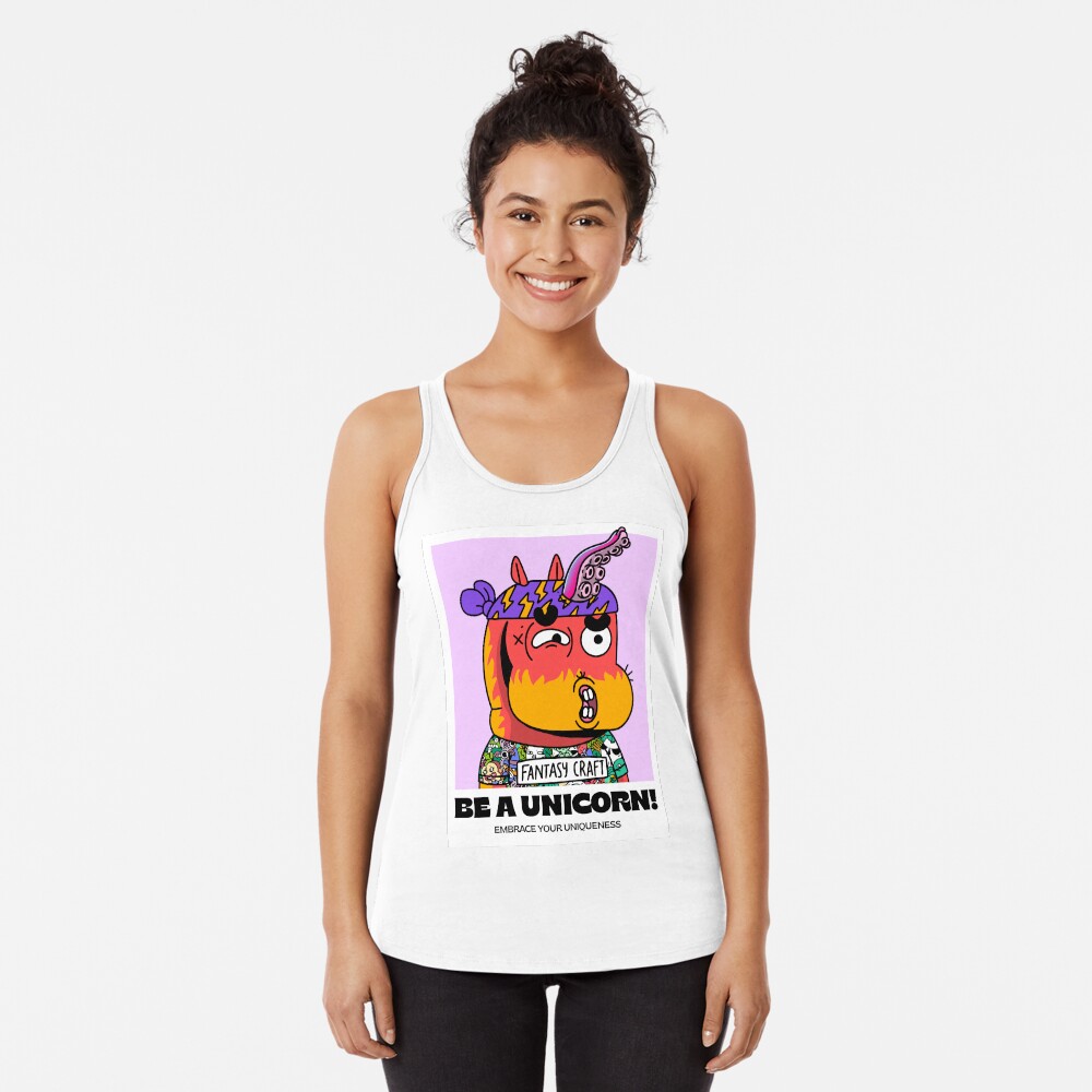 Be a unicorn! embrace your uniqueness v14 Racerback Tank Top