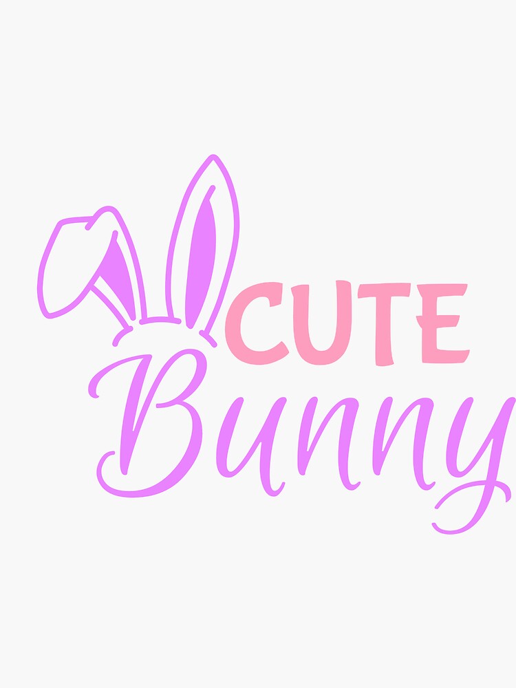 Thumbnail 3 of 3, Sticker, Cute bunny designed and sold by ikaponStore.