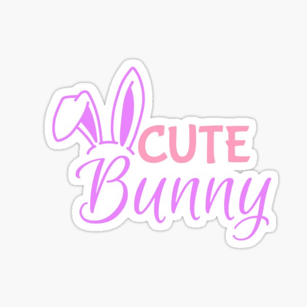 Cute bunny Sticker