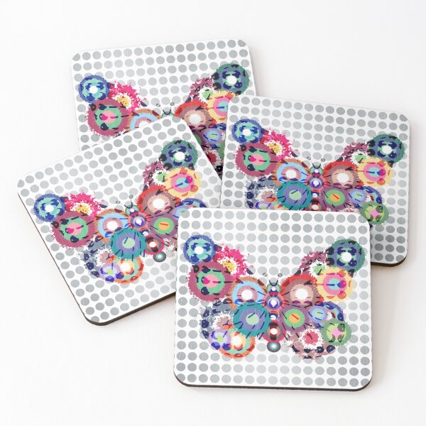 Item preview, butterfly flower swirl designed and sold by tangerinedusk.