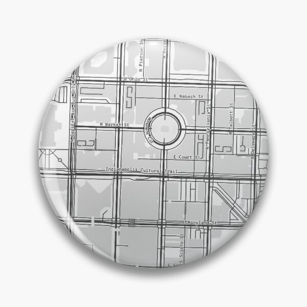 Item preview, Indianapolis street map art designed and sold by ZeDeWitt.