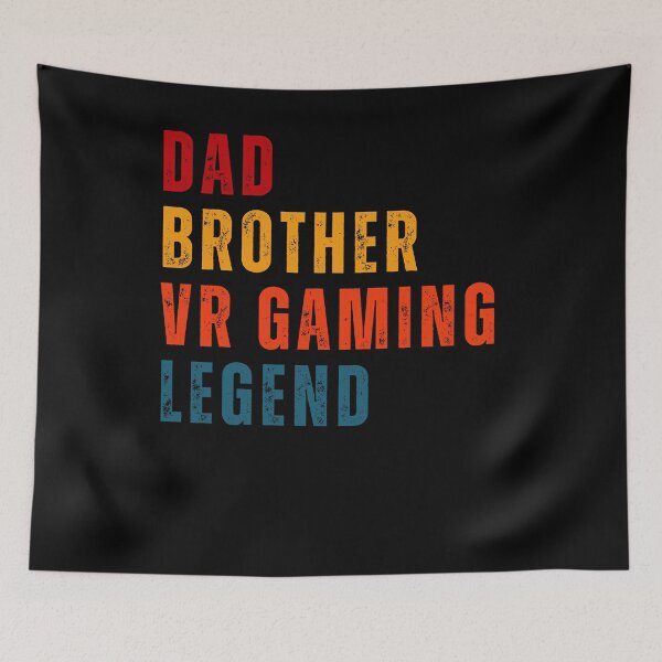 Item preview, Dad Brother VR GAming Legend Fathers Day New Daddy Gamer Player 1 designed and sold by DadJokeDescript.