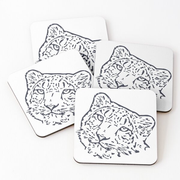 Item preview, Snow Leopard Artwork – Grey Edition designed and sold by Typeglyphs.