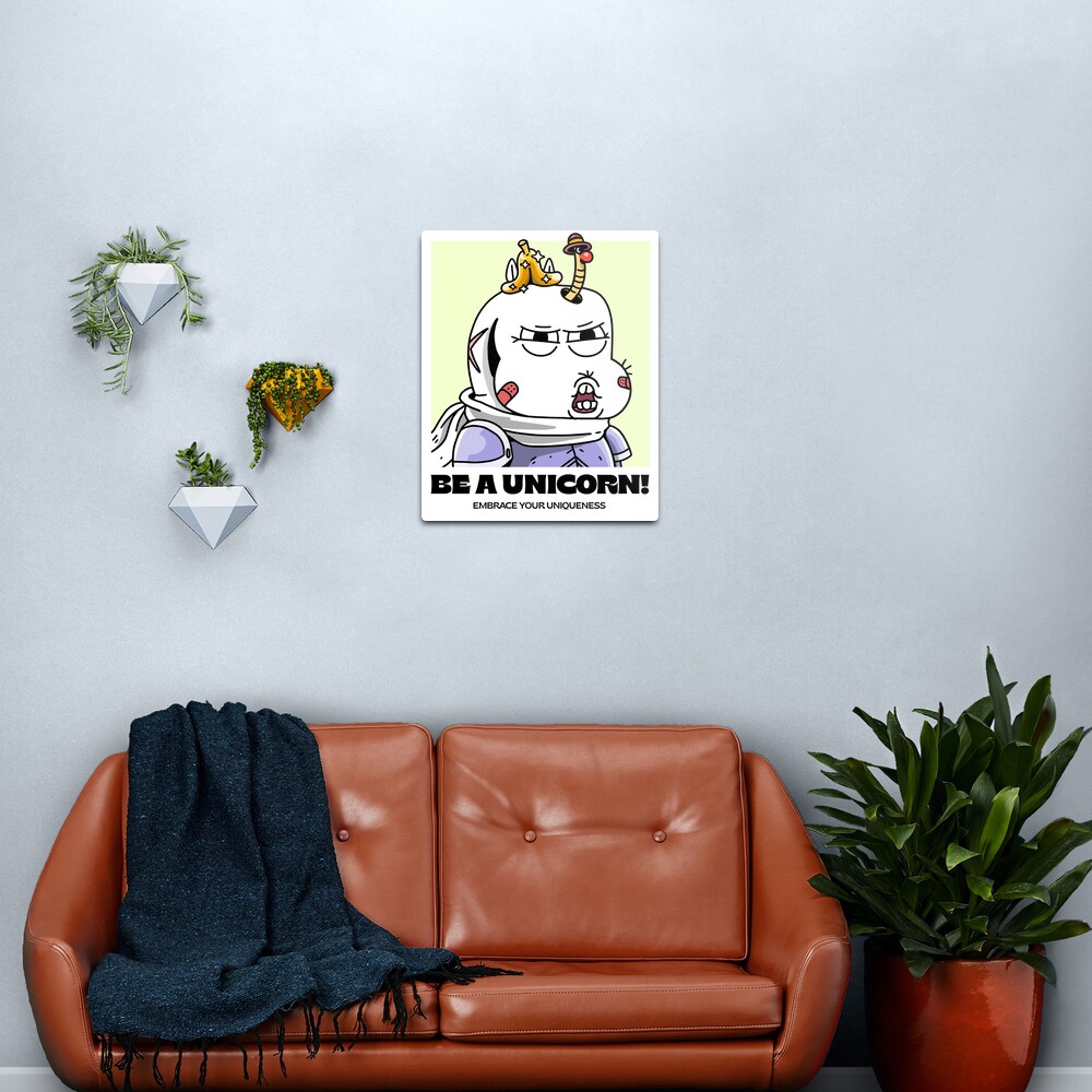 Be a unicorn! embrace your uniqueness v20 Metal Print