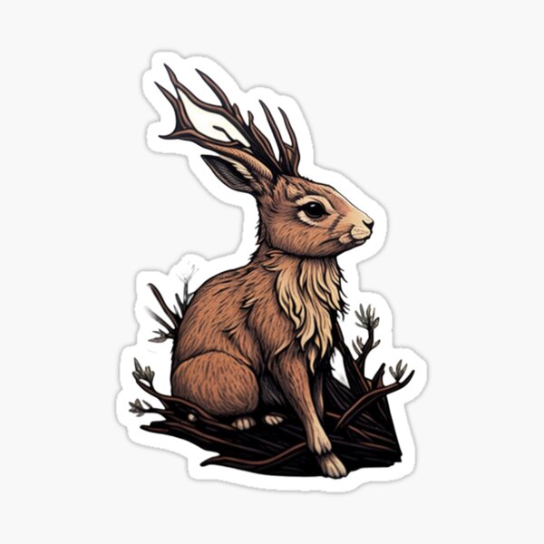 Item preview, Jackelope sticker designed and sold by Infinite-RH-Pod.