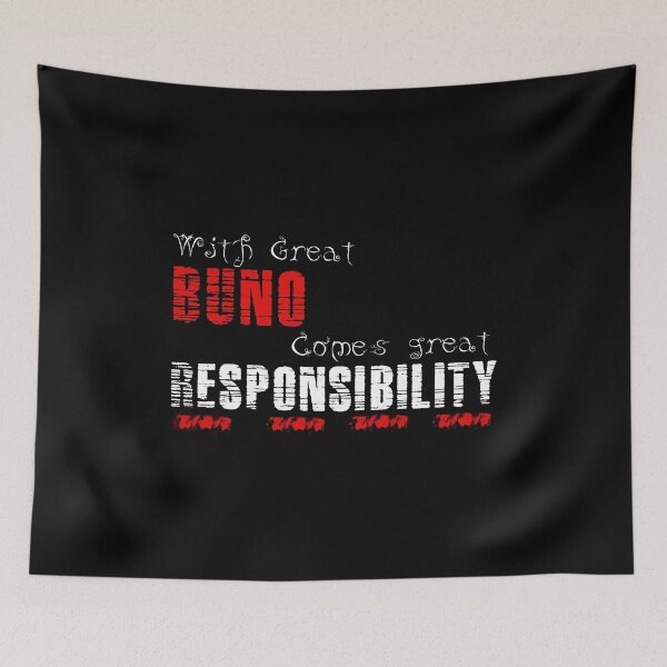 Item preview, With great Buno comes great responsibility designed and sold by MartialArtsNerd.