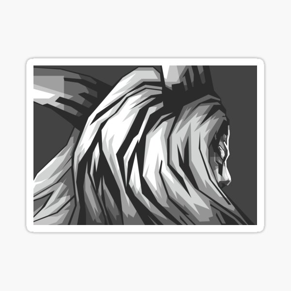 Grayscale Isshiki Popart Sticker For Sale By Rizkydwi Redbubble 6139