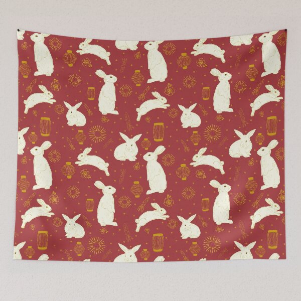 Item preview, Year of the Rabbit - Red and Gold designed and sold by KelliroDesigns.