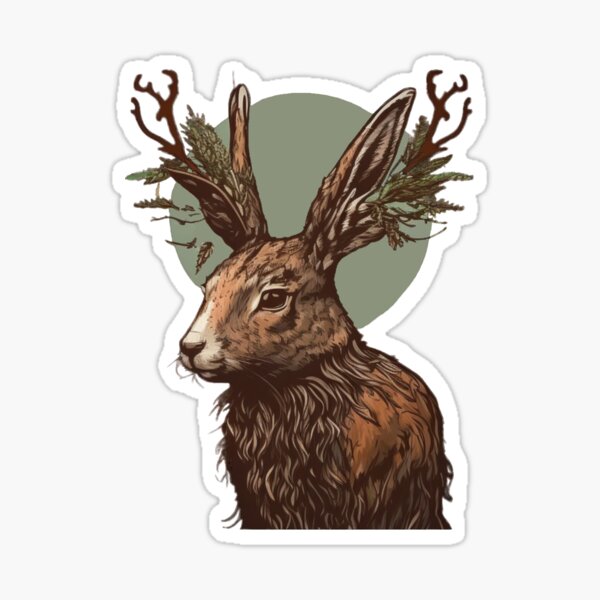 Item preview, Jackelope sticker designed and sold by Infinite-RH-Pod.