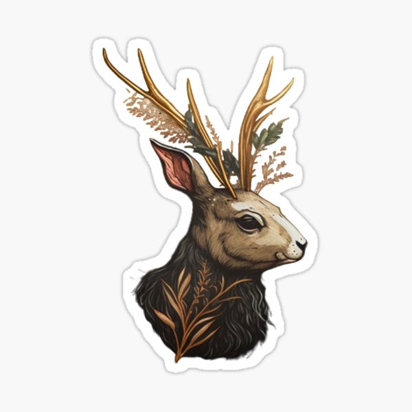 Item preview, Jackelope sticker designed and sold by Infinite-RH-Pod.