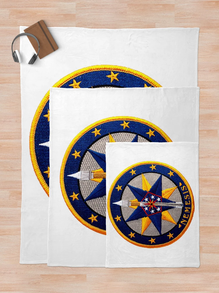 Thumbnail 5 of 6, Throw Blanket, NROL-1 Program Crest designed and sold by Nikki SpaceStuffPlus.
