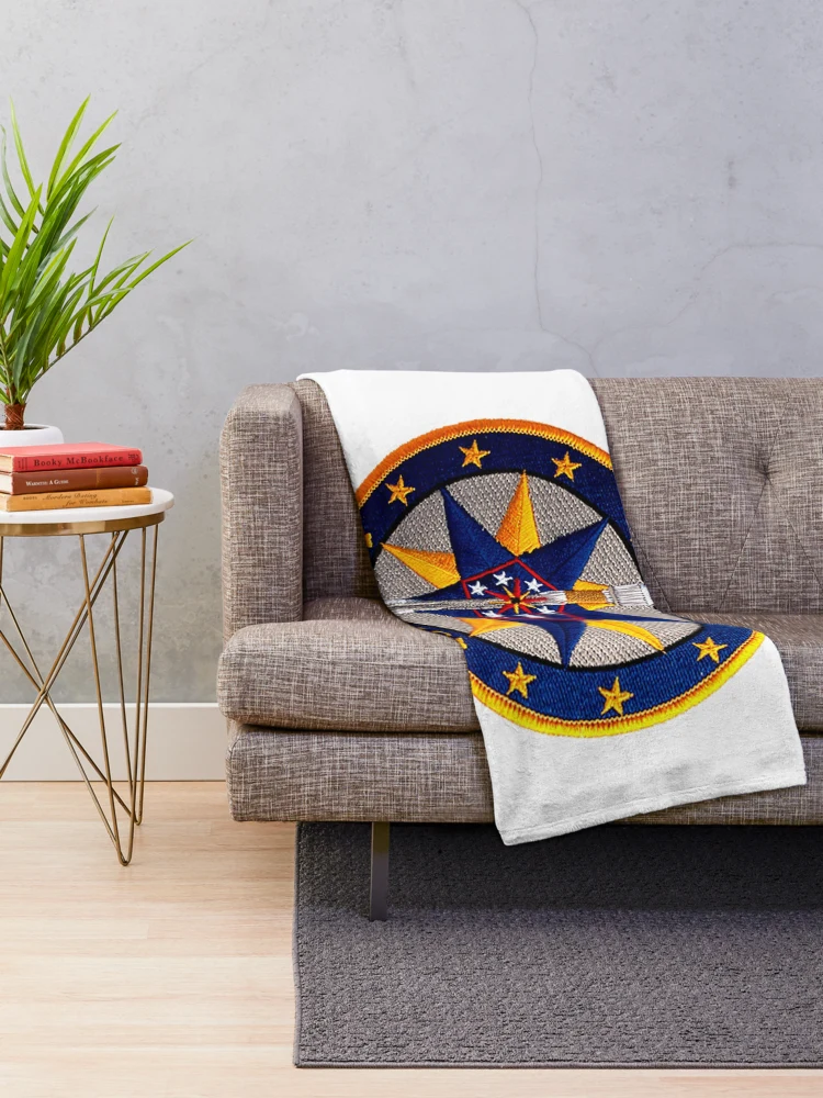 Thumbnail 2 of 6, Throw Blanket, NROL-1 Program Crest designed and sold by Nikki SpaceStuffPlus.