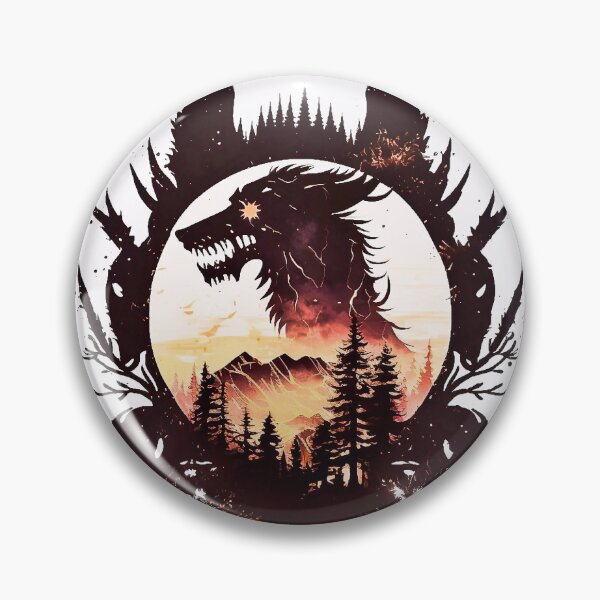 Aperçu de l'œuvre Loup dangereux dans la forêt créée et vendue par knuppify.